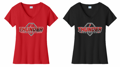 THUNDER BASEBALL WOMENS V-NECK T-SHIRT