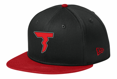 THUNDER BASEBALL BLACK AND RED NEW ERA HAT