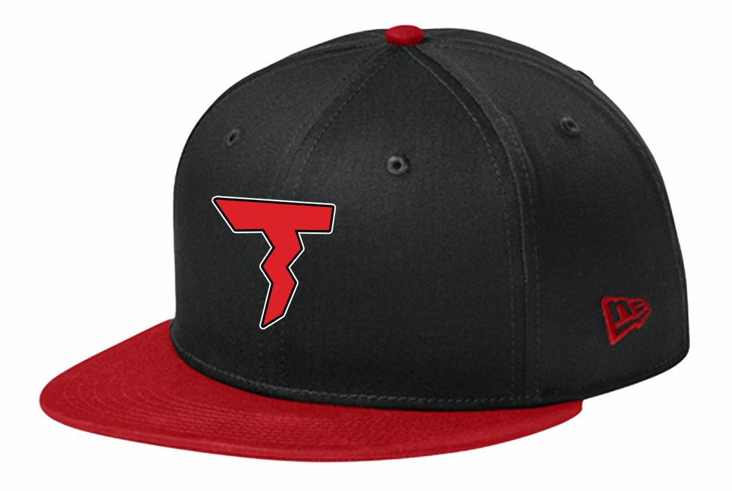 THUNDER BASEBALL BLACK AND RED NEW ERA HAT