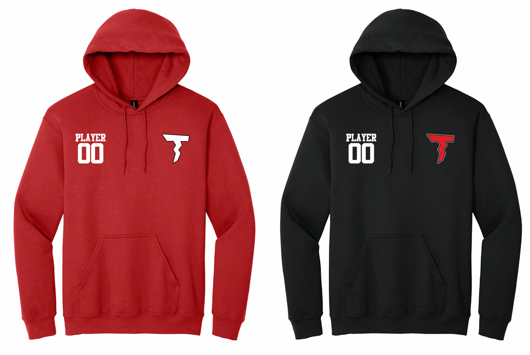 THUNDER BASEBALL EMBROIDERED COTTON HOODIE