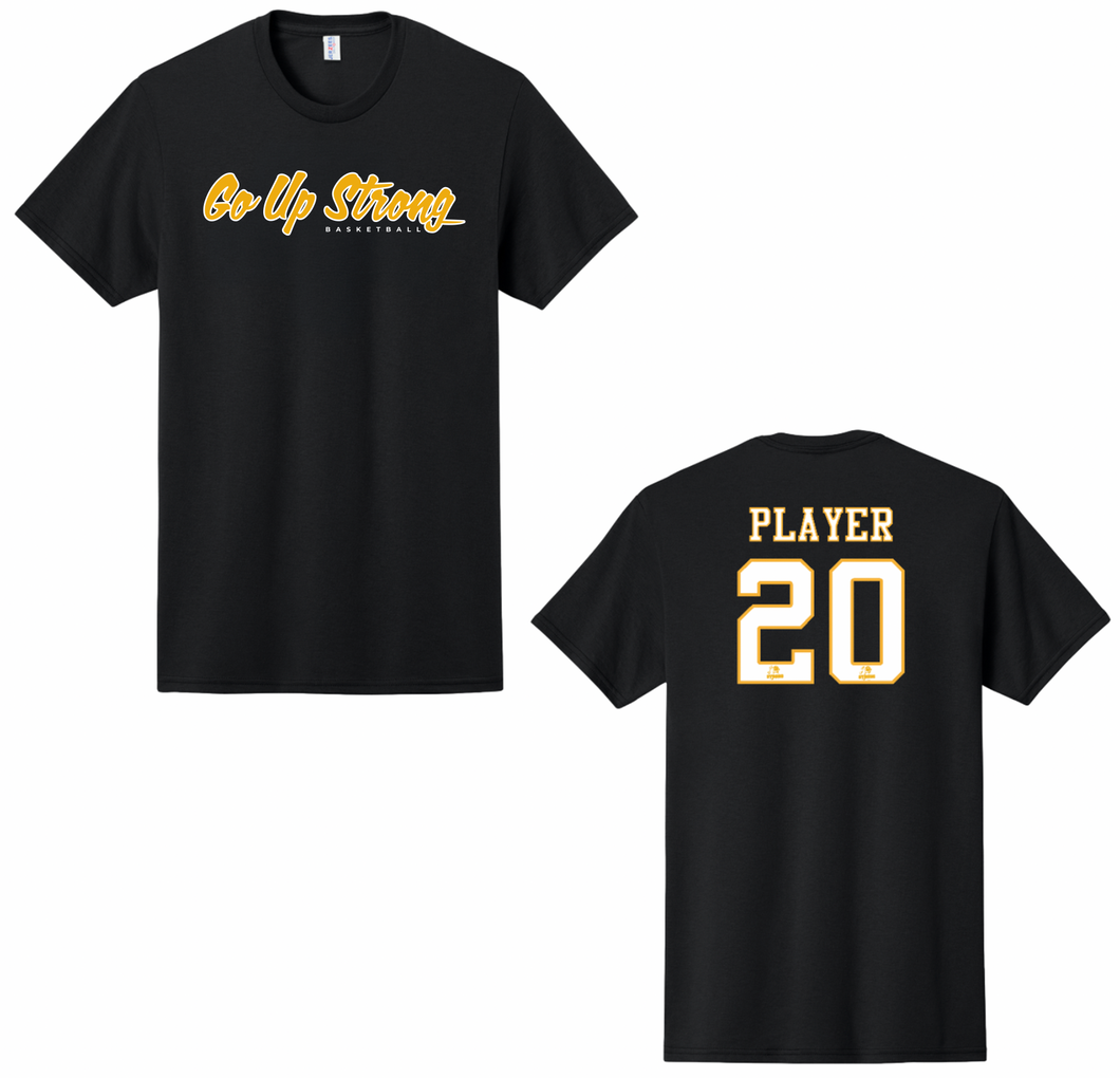 GO UP STRONG TEXT COTTON T-SHIRT