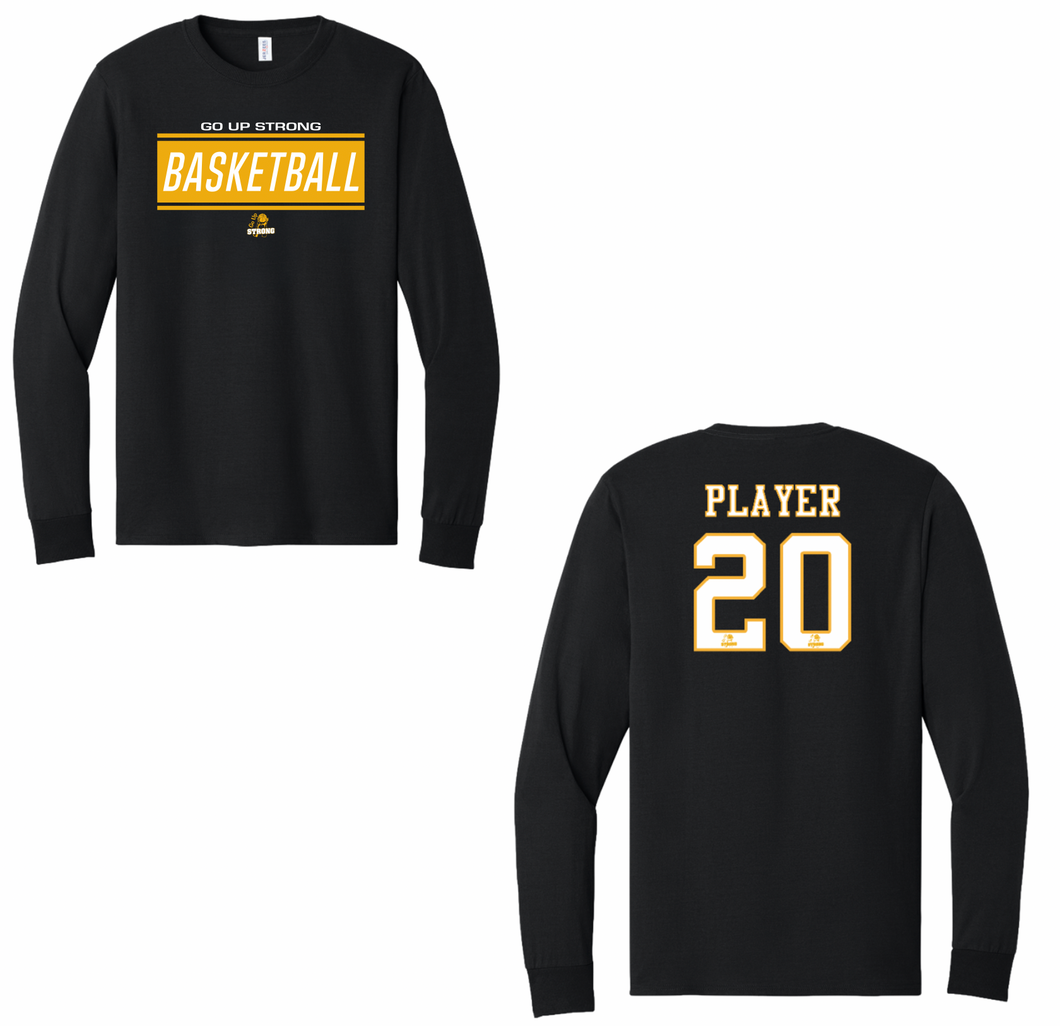 GO UP STRONG BASKETBALL LONG SLEEVE SHOOTER SHIRT COTTON