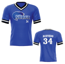 Solid Color Baseball V-Neck Jersey