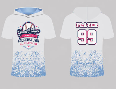 GPC Cooperstown Short Sleeve Hoodie blue fade