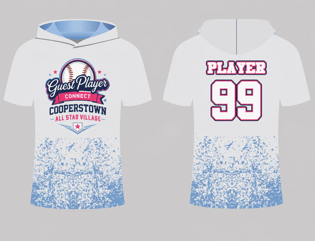GPC Cooperstown Short Sleeve Hoodie blue fade