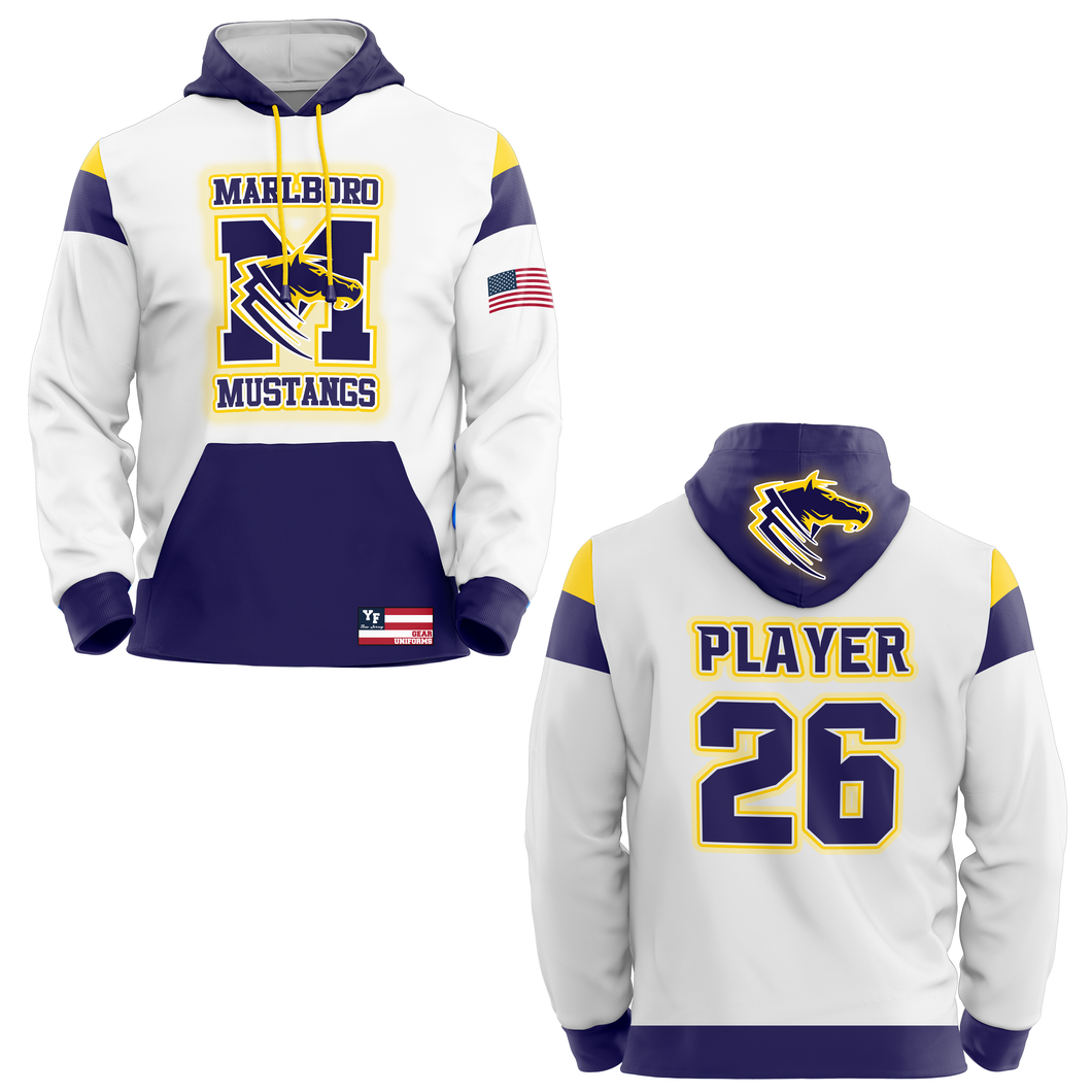 Marlboro Mustangs Game Day Hoodie (WHITE)