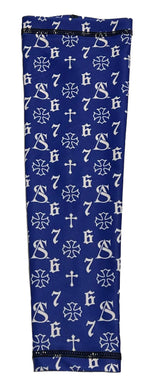 White 67 Blue Arm Sleeve