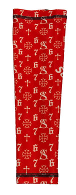 White 67 Red Arm Sleeve