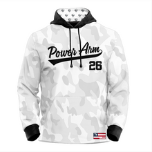 Power Arm Baseball Camo Game Day Hoodie (With customization)