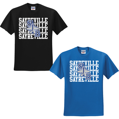 Sayreville Jr. Bombers Logo Cotton T-Shirt