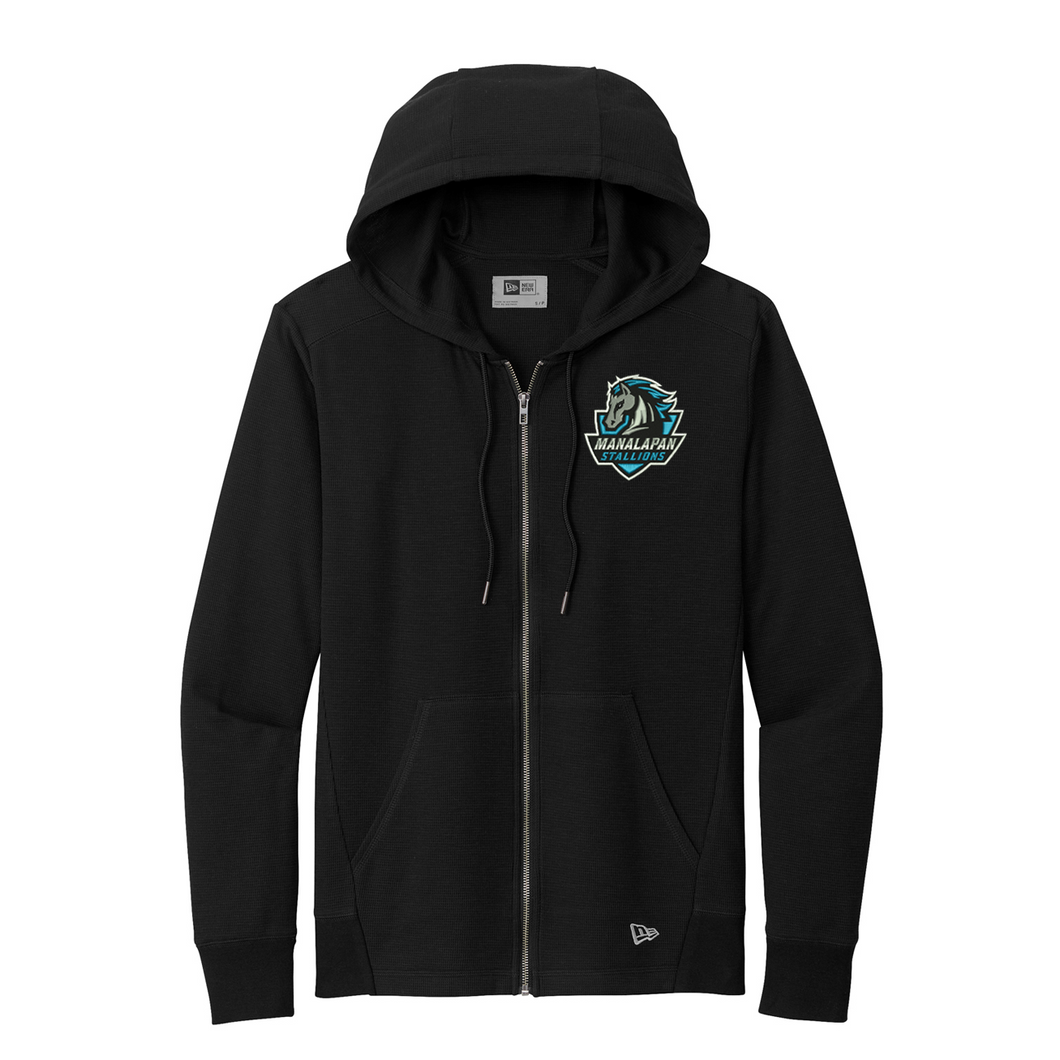 Manalapan Stallions Embroidered Thermal Full-Zip Hoodie