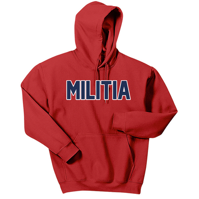 Manalapan Militia Red Cotton Hoodie