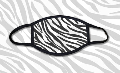 Zebra Print Face Mask
