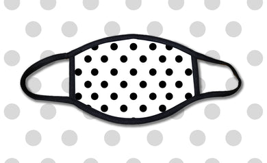 White Polka Dots Face Mask
