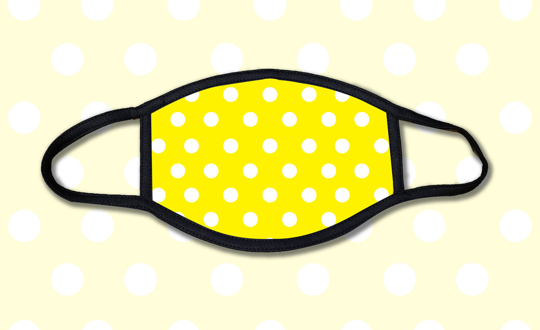 Yellow Polka Dots Face Mask