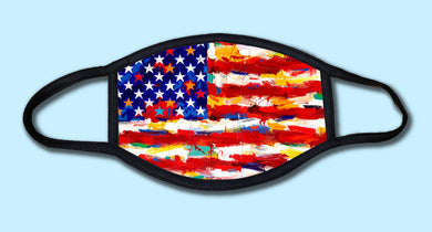 USA Painting Flag Face Mask