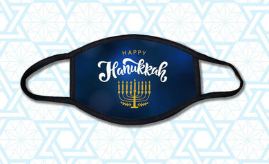 Happy Hanukkah Face Mask