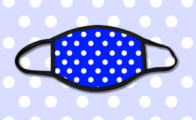 Blue Polka Dots Face Mask