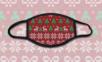 Ugly Christmas Sweater Face Mask