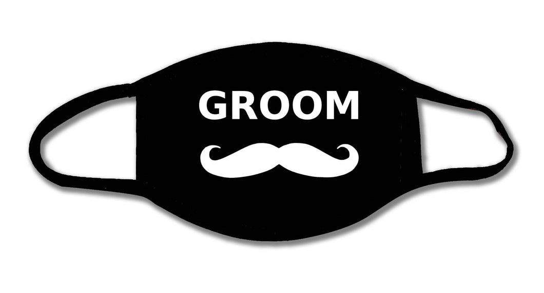 Groom Mustache Face Mask