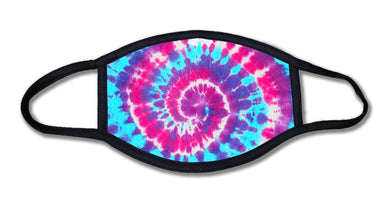 Pink Blue Tye Dye Face Mask
