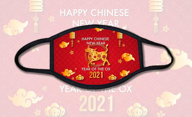 Chinese New Year of the Ox Face Mask