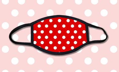 Red Polka Dots Face Mask