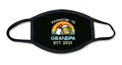 Promoted to Grandpa Face Mask