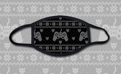 Gaming Ugly Christmas Sweater Face Mask