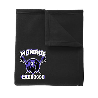 Monroe Lacrosse Embroidered Blanket