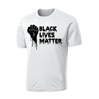 BLACK LIVES MATTER Fist Drip Cotton T-Shirt