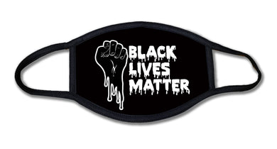 Black Lives Matter Fist Drip Face Mask