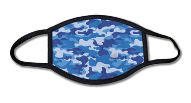 Camo - Blue Face Mask