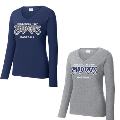 Glitter V-Neck Long Sleeve