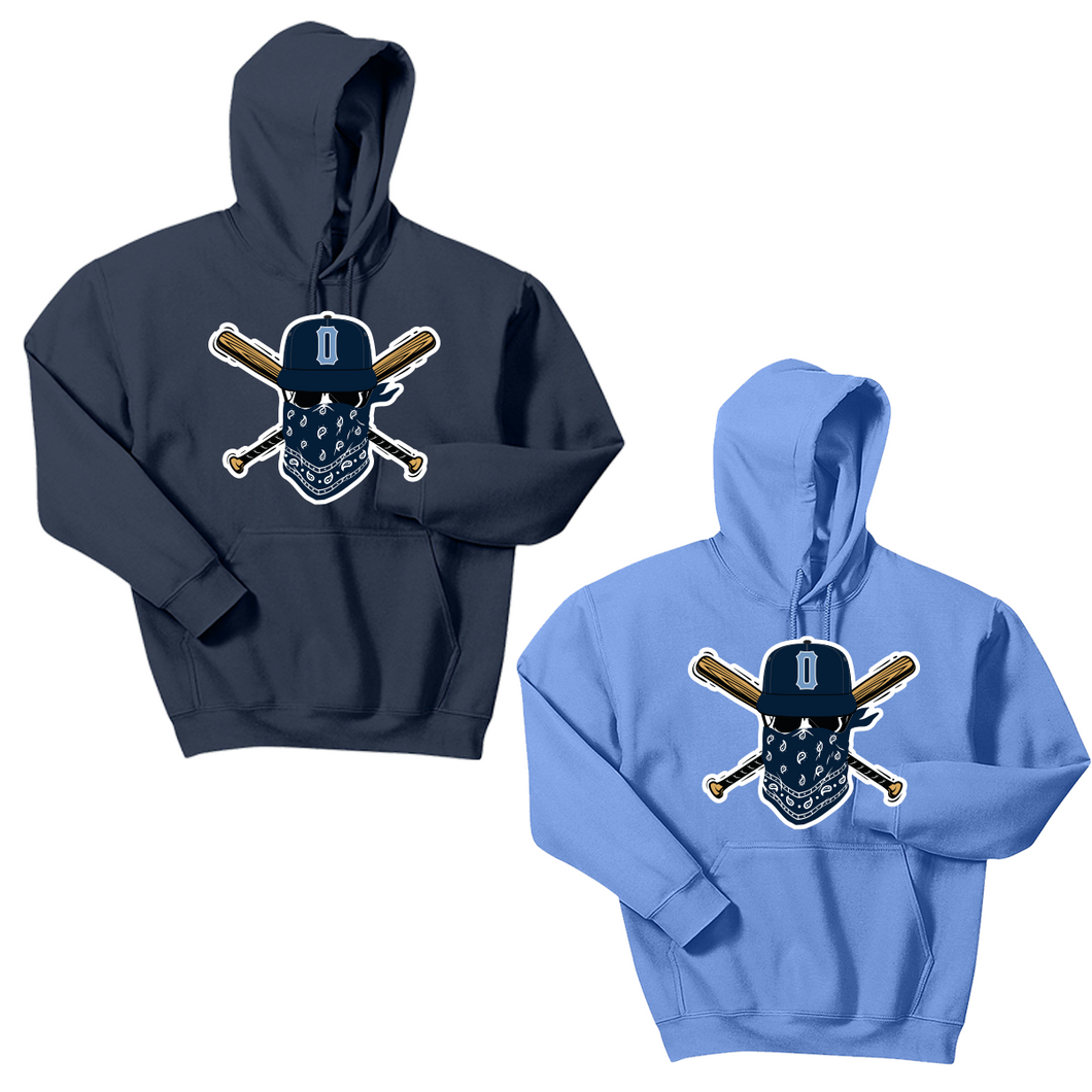 Outlaws Baseball 9U Cotton Skull Logo Hoodie