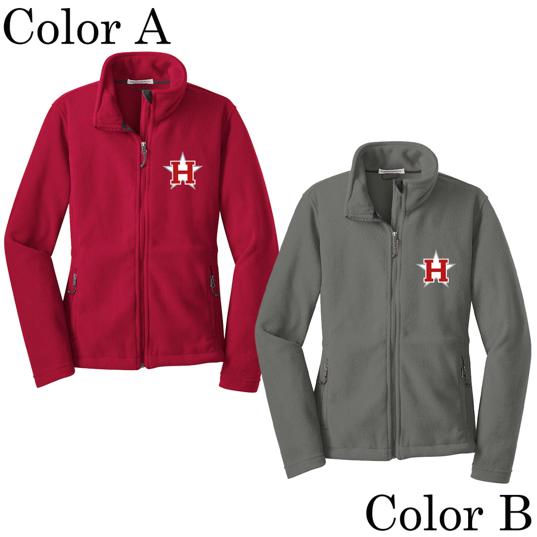 Holbrook Little League Ladies Fleece Jacket with Embroidered Logo