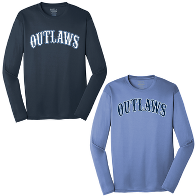 Outlaws Baseball Mens Long Sleeve Shirt