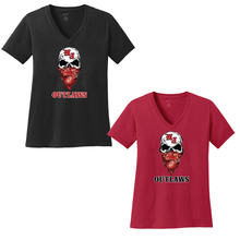 New Jersey Outlaws Ladies Short Sleeve V-Neck Shirt