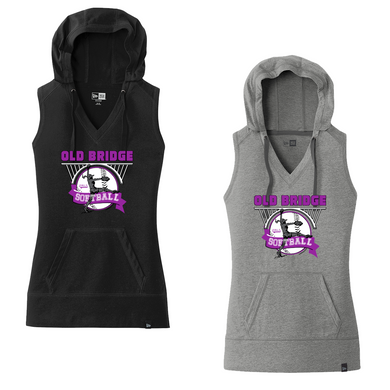 Old Bridge Girls Softball Women's New Era Sleeveless Hoodie