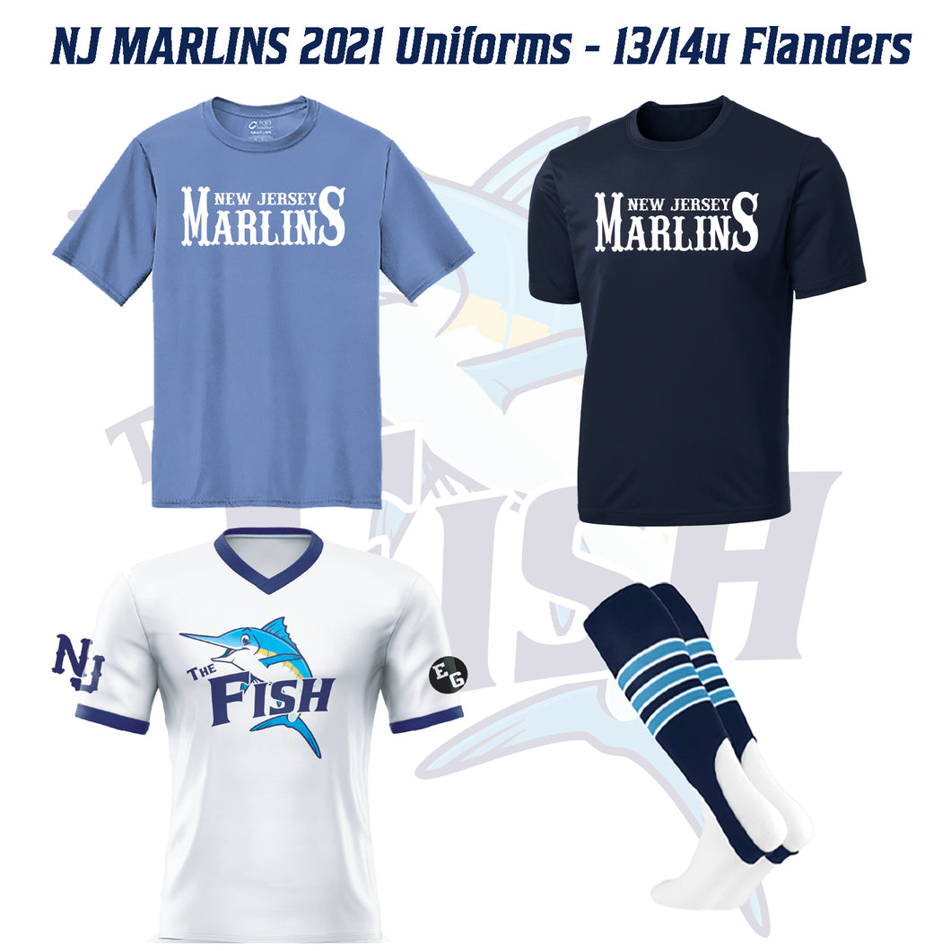 NJ Marlins 2021 Uniform Set 13/14u - Flanders