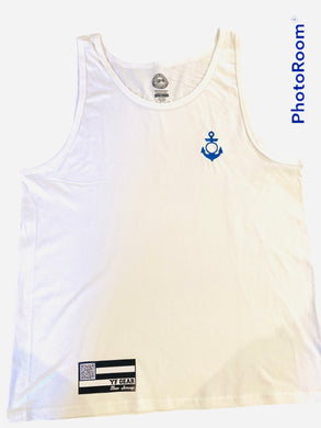 Anchor Embroidery Cotton Unisex Tank Top