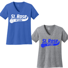 St. Rose of Lima Ladies Short Sleeve V-Neck Shirt