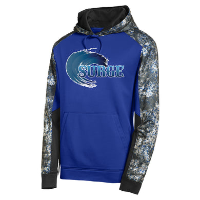 Brick Surge Color Block Performance Hoodie