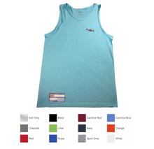 Shark Embroidery Cotton Tank Top