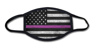 Thin Pink Line Cancer Awareness Face Mask