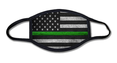Thin Green Line Military Face Mask