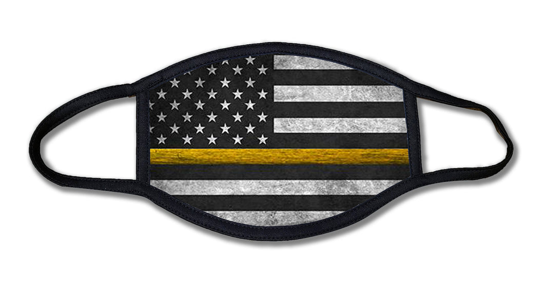 Thin Yellow Line Dispatch Face Mask