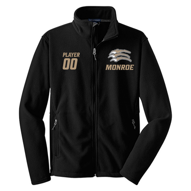 Monroe Wolverines Football and Cheer Fleece Jacket with Embroidery