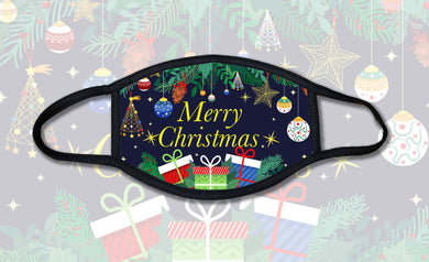 Merry Christmas Tree Face Mask