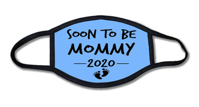 Soon To Be Mommy Blue Face Mask